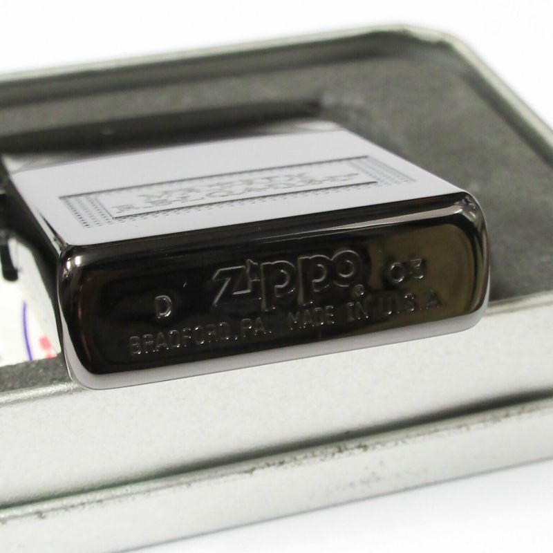Vintage Zippo Matrix Reloaded Both sides Etching Black Nickel Japan Limited  Oil Lighter