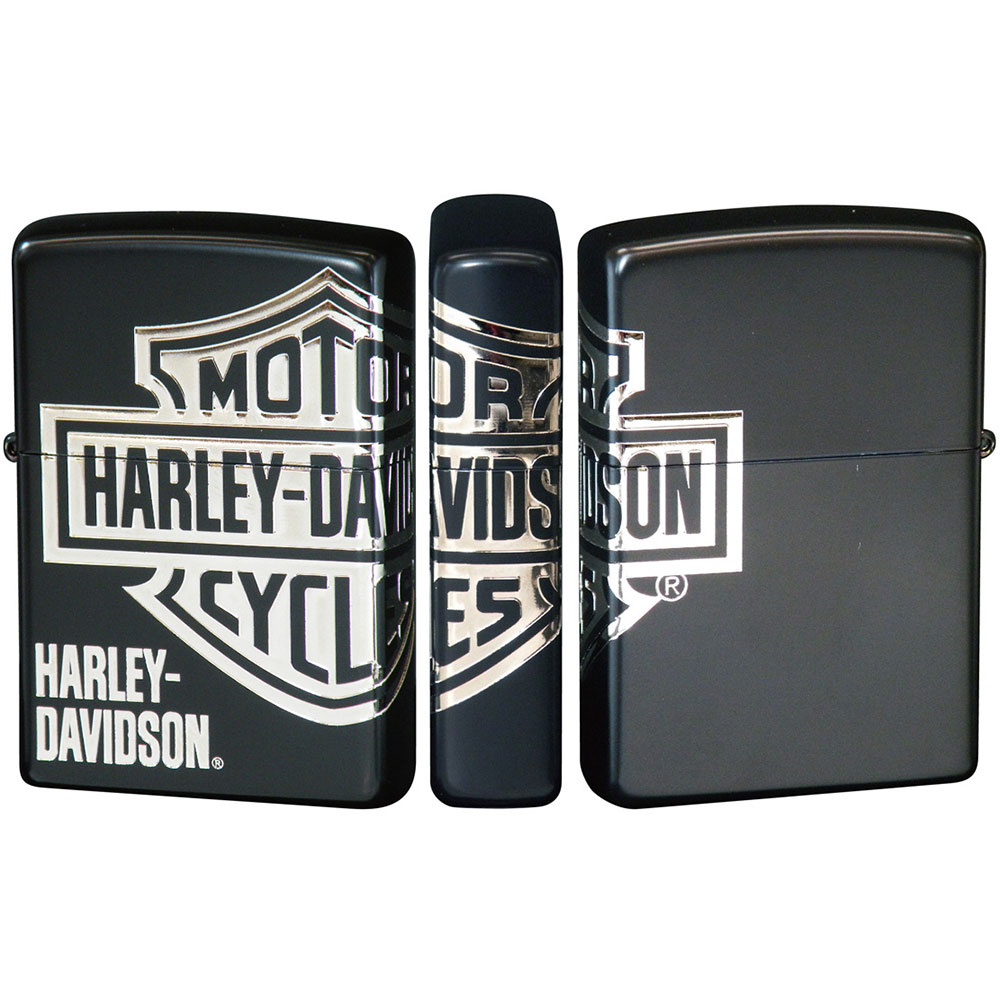 Zippo Harley Davidson Japan Limited Bar Shield 3-sides Etching