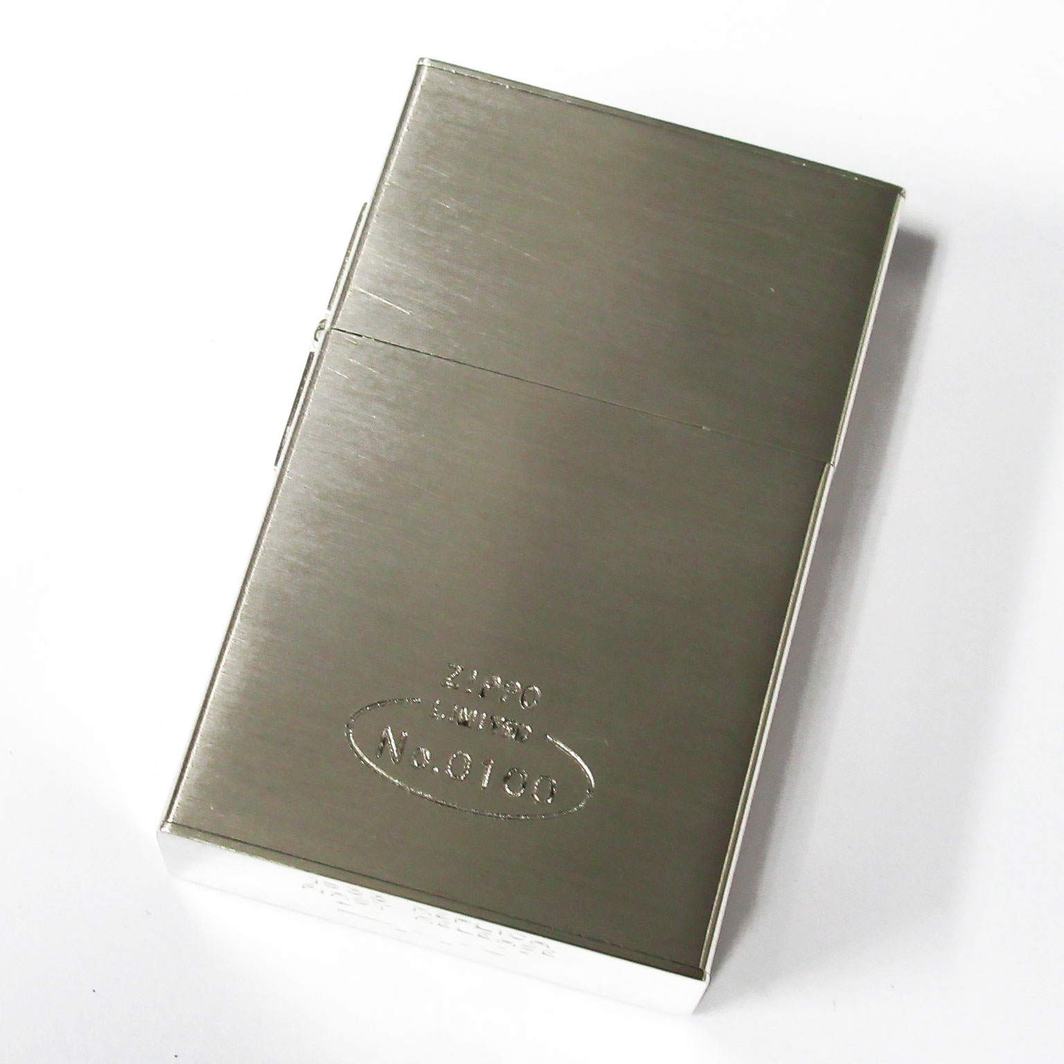 Vintage Zippo 1933 Replica First Release Logo #100 Etching Silver Plating  Japan Limited Oil Lighter