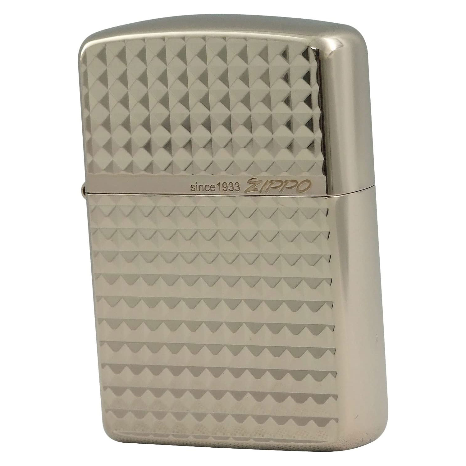 Zippo Armor Case Diamond Cut Both Sides Design Logo Etching Japan