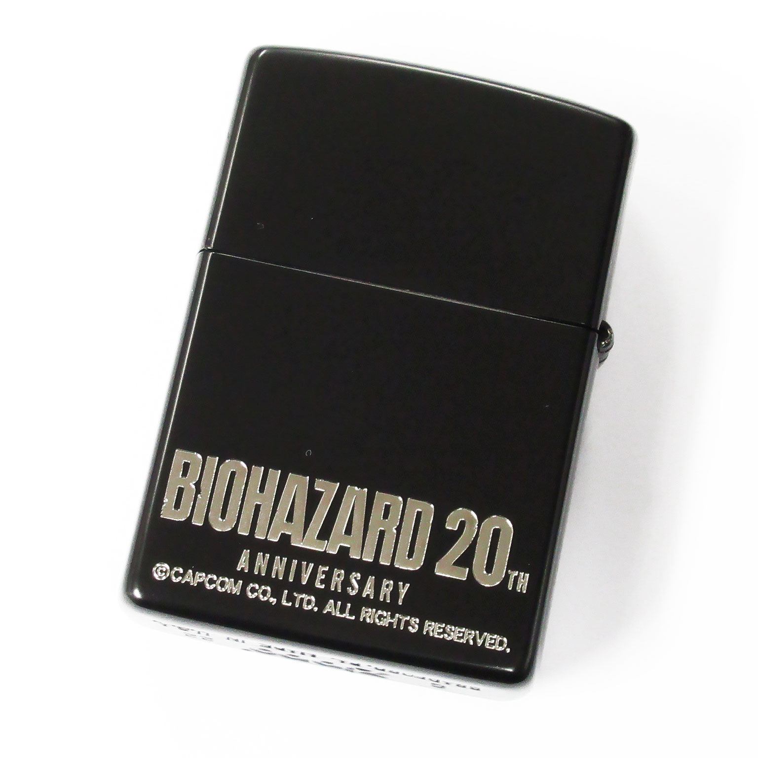 Zippo BIOHAZARD Umbrella Metal 20th Anniversary Matte Black Etching Japan  Limited Oil Lighter