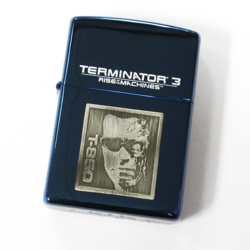Zippo Terminator 3 T3 T-850 Blue Titanium Coating Japan Limited Oil Lighter