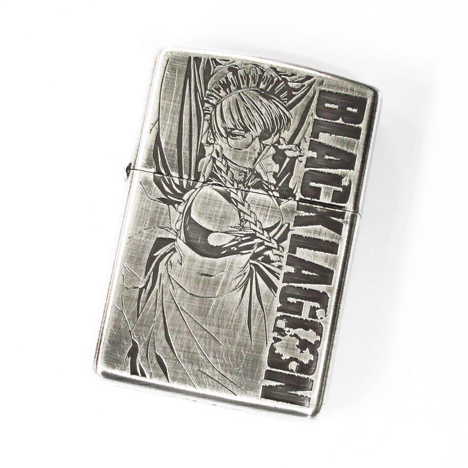 Zippo BLACK LAGOON ROBERTA Both Sides Etching Used Finish Feeling Japanese Anime Japan Limited Oil Lighter
